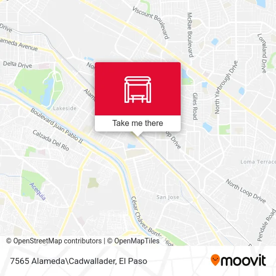 Mapa de 7565 Alameda\Cadwallader