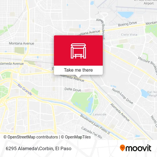 Mapa de 6295 Alameda\Corbin