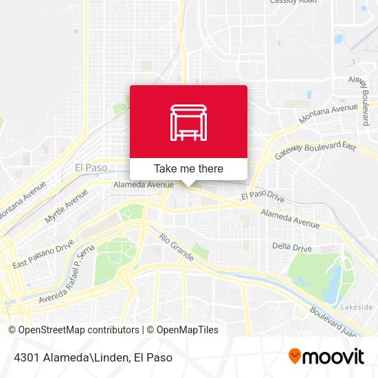 Mapa de 4301 Alameda\Linden
