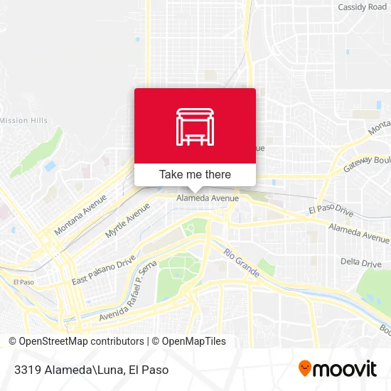 Mapa de 3319 Alameda\Luna
