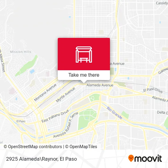 Mapa de 2925 Alameda\Raynor