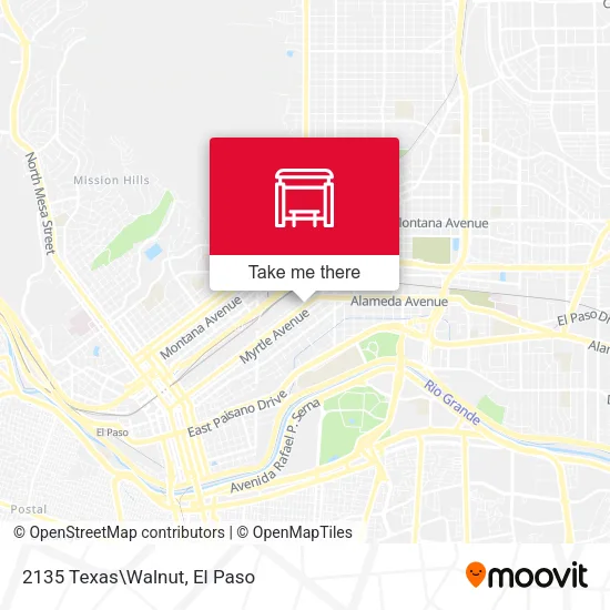 Mapa de 2135 Texas\Walnut