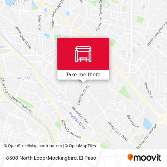 Mapa de 8508 North Loop\Mockingbird