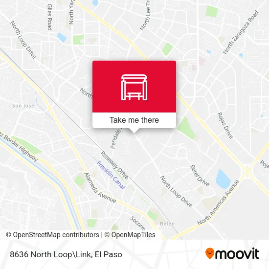 Mapa de 8636 North Loop\Link