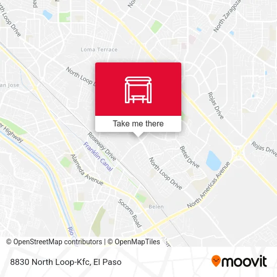 Mapa de 8830 North Loop-Kfc