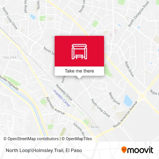 North Loop\Holmsley Trail map