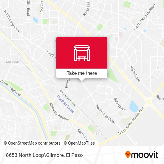 8653 North Loop\Gilmore map