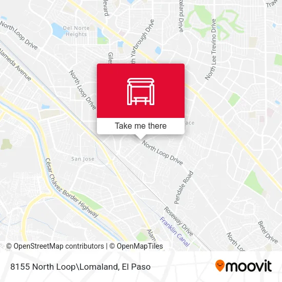 Mapa de 8155 North Loop\Lomaland