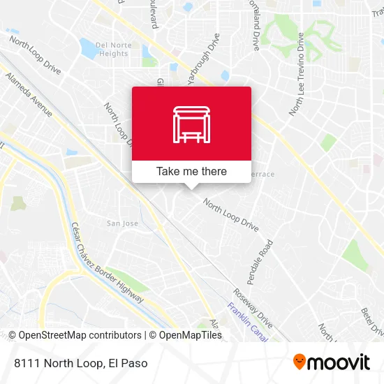 Mapa de 8111 North Loop