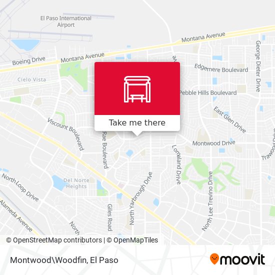 Montwood\Woodfin map