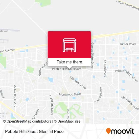 Mapa de Pebble Hills\East Glen