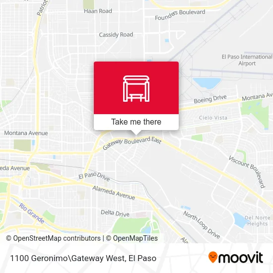 Mapa de 1100 Geronimo\Gateway West