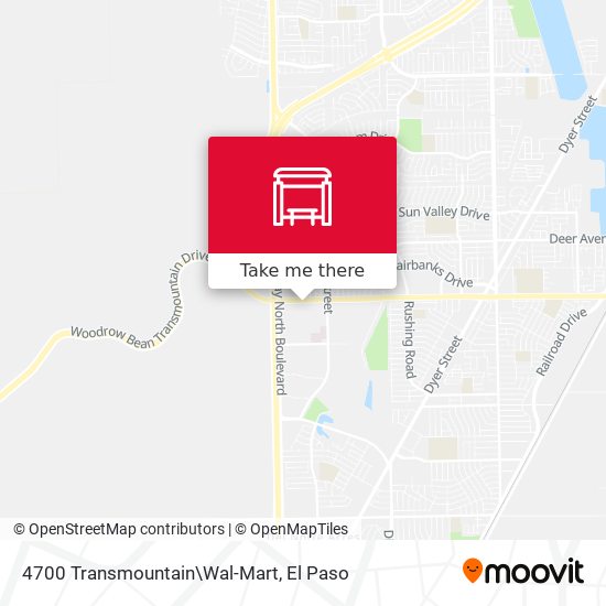 4700 Transmountain\Wal-Mart map