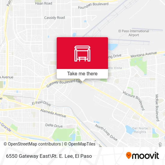 Mapa de 6550 Gateway East\Rt. E. Lee