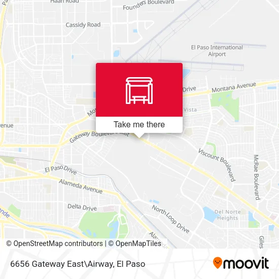 Mapa de 6656 Gateway East\Airway