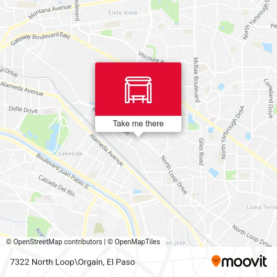 Mapa de 7322 North Loop\Orgain