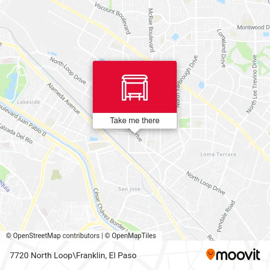 Mapa de 7720 North Loop\Franklin