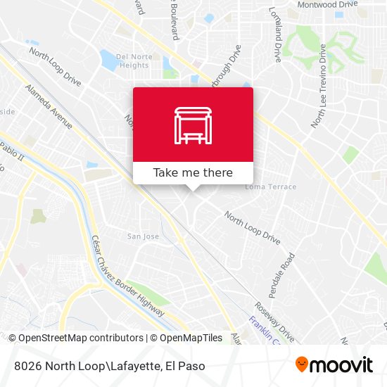 8026 North Loop\Lafayette map