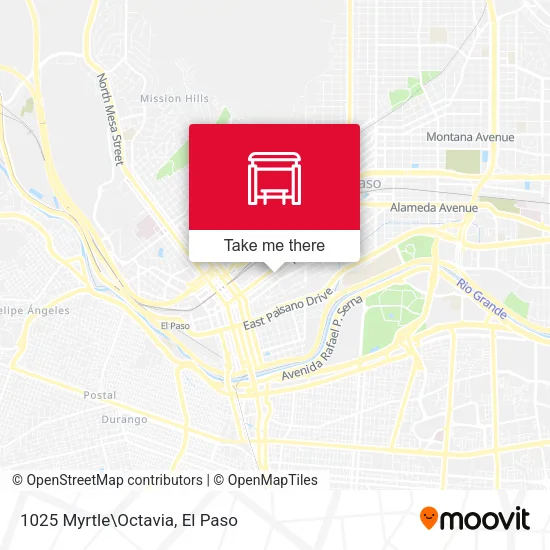 Mapa de 1025 Myrtle\Octavia