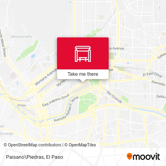 Paisano\Piedras map