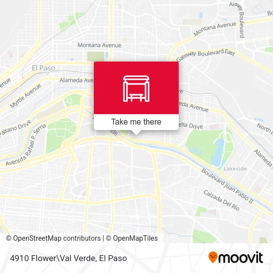 4910 Flower\Val Verde map