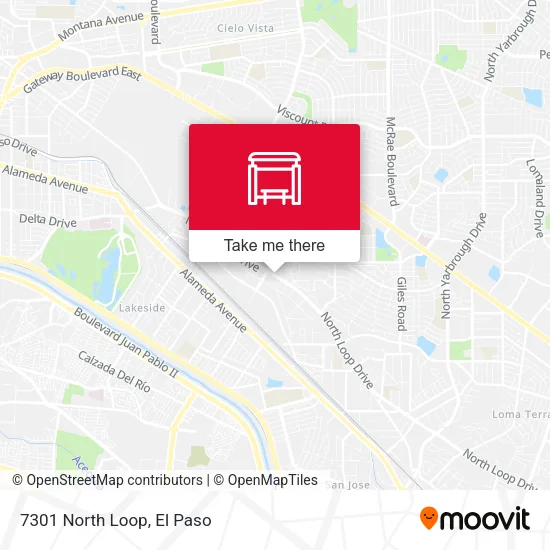 Mapa de 7301 North Loop