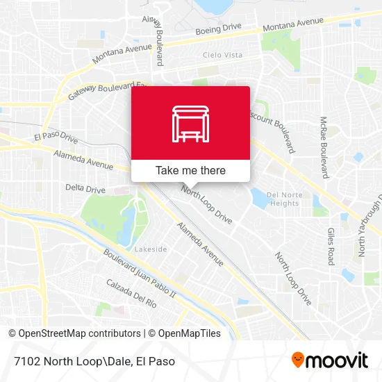 Mapa de 7102 North Loop\Dale