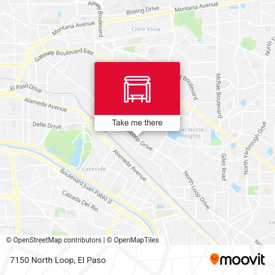Mapa de 7150 North Loop