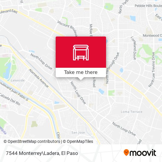 7544 Monterrey\Ladera map