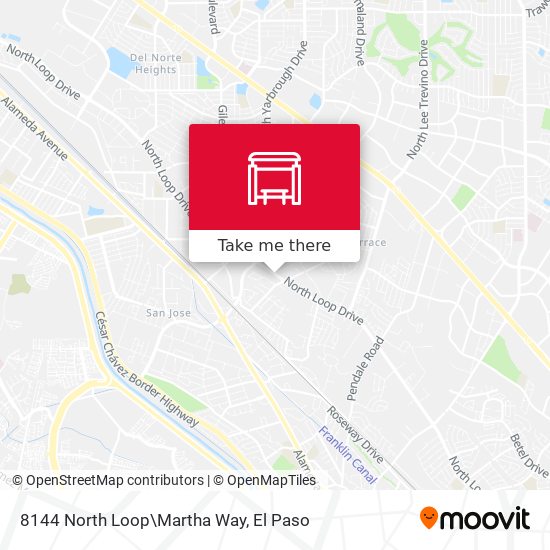 8144 North Loop\Martha Way map