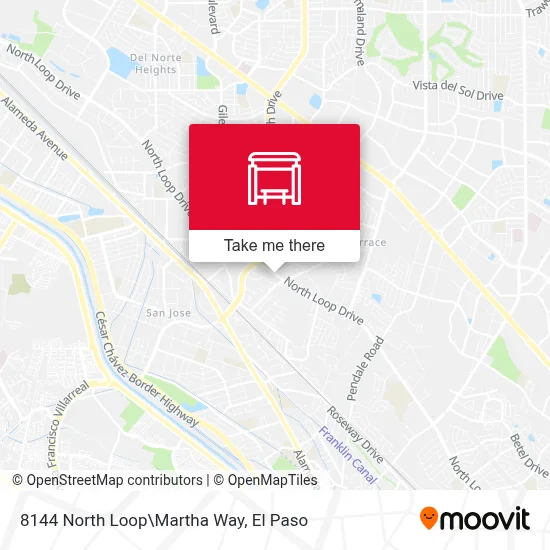 8144 North Loop\Martha Way map