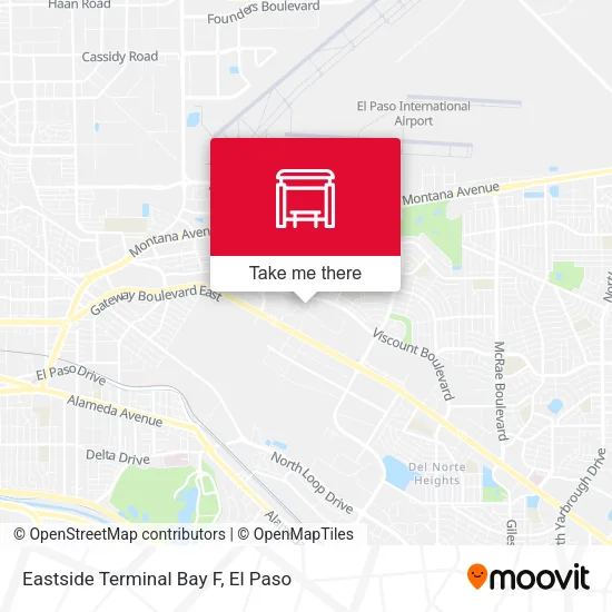 Mapa de Eastside Terminal Bay F
