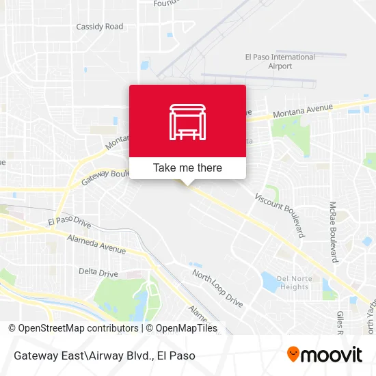 Mapa de Gateway East\Airway Blvd.