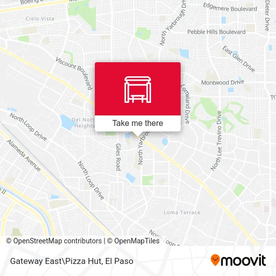 Mapa de Gateway East\Pizza Hut