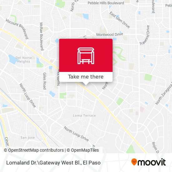 Lomaland Dr.\Gateway West Bl. map