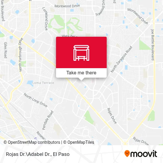 Rojas Dr.\Adabel Dr. map