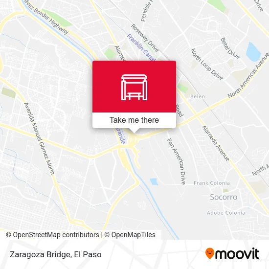 Mapa de Zaragoza Bridge