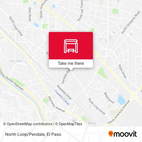 Mapa de North Loop/Pendale