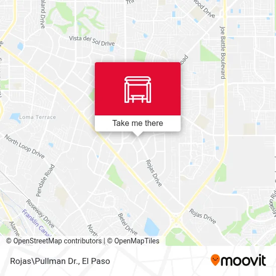 Rojas\Pullman Dr. map
