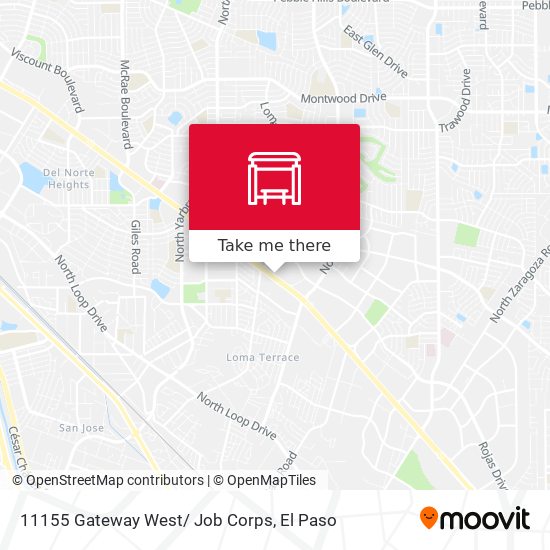 11155 Gateway West/ Job Corps map