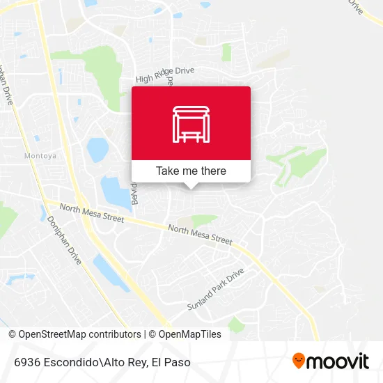 Mapa de 6936 Escondido\Alto Rey