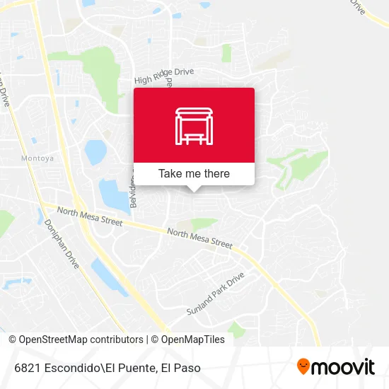 Mapa de 6821 Escondido\El Puente