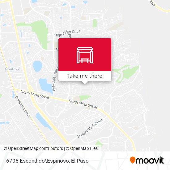 Mapa de 6705 Escondido\Espinoso