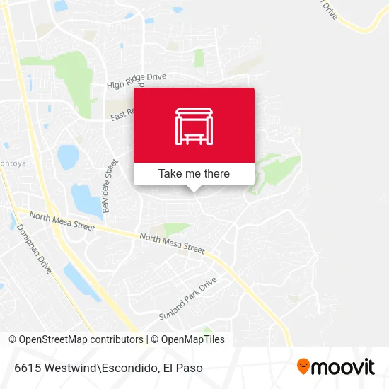 Mapa de 6615 Westwind\Escondido