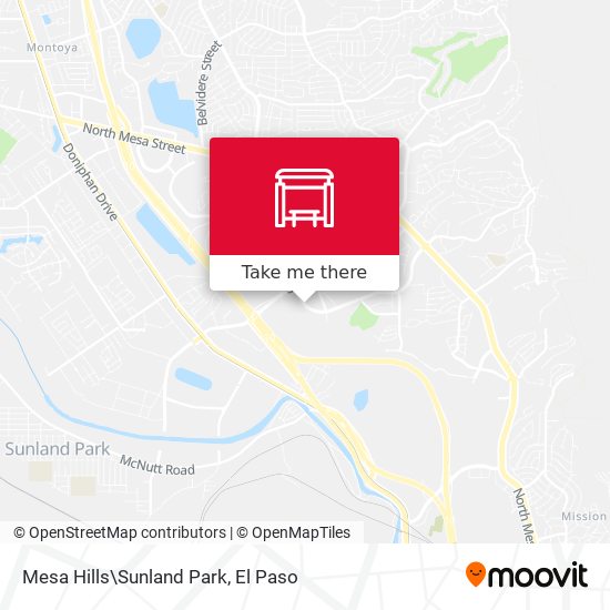 Mapa de Mesa Hills\Sunland Park