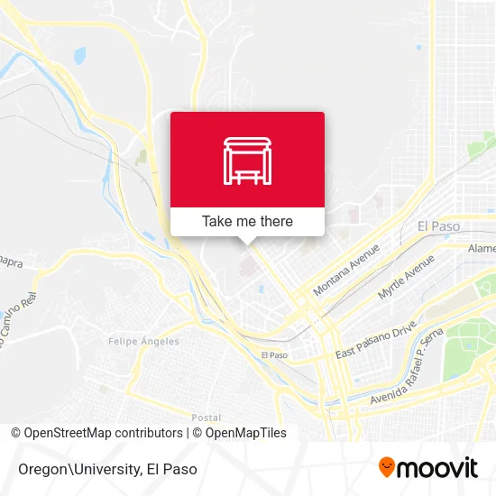 Mapa de Oregon\University