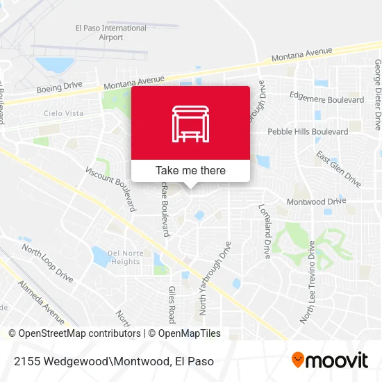 Mapa de 2155 Wedgewood\Montwood