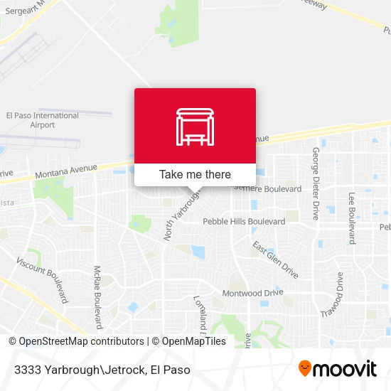 Mapa de 3333 Yarbrough\Jetrock