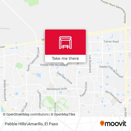 Pebble Hills\Amarillo map