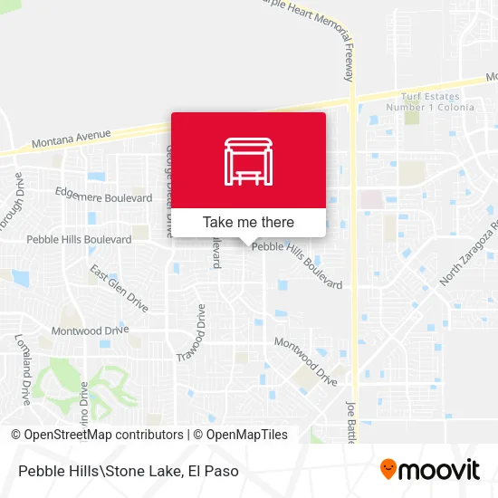 Mapa de Pebble Hills\Stone Lake